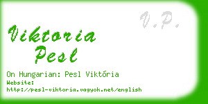 viktoria pesl business card